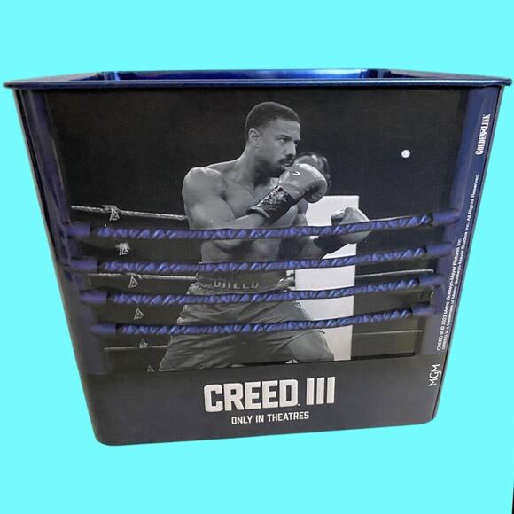 Creed III Tin Popcorn Metal Tin Bucket AMC Exclusive Michael B. Jordan US Seller - Picture 2 of 9